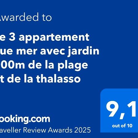 Le 3 Appartement Vue Mer Avec Jardin 100M De La Plage Et De La Thalasso Concarneau Exterior foto